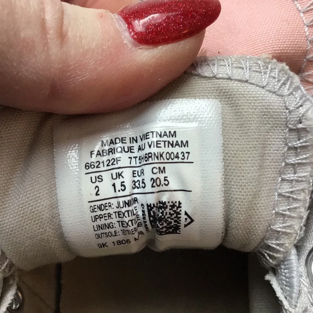 Converse All Star Maddie Ox Mouse Storm Gray & Pink 2JR